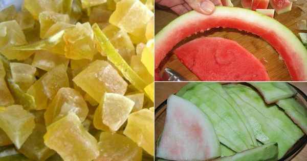 Арбузные корки для цукатов: как сделать заготовку