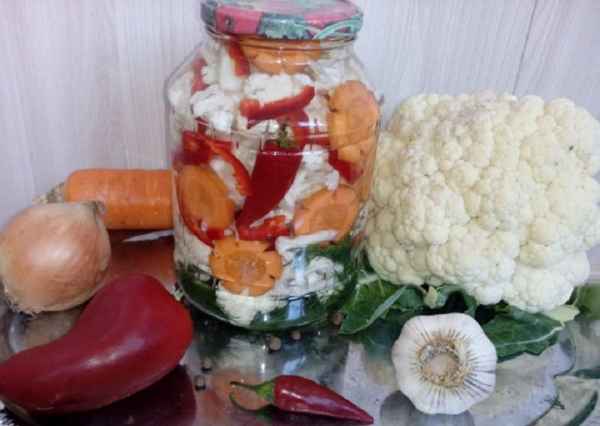 Засолка цветной капусты