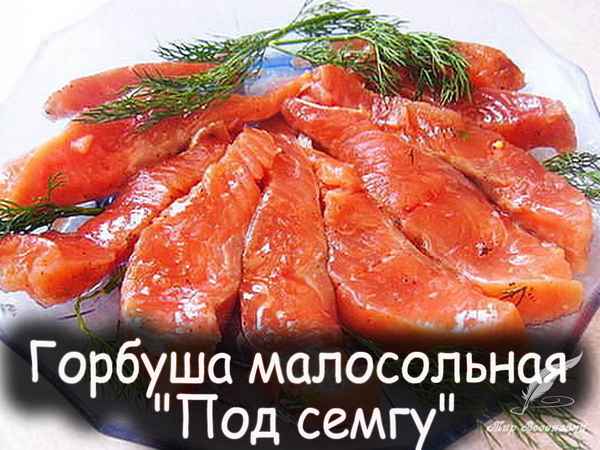 Как засолить горбушу под сёмгу