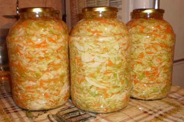 Консервированная капуста на зиму в банках