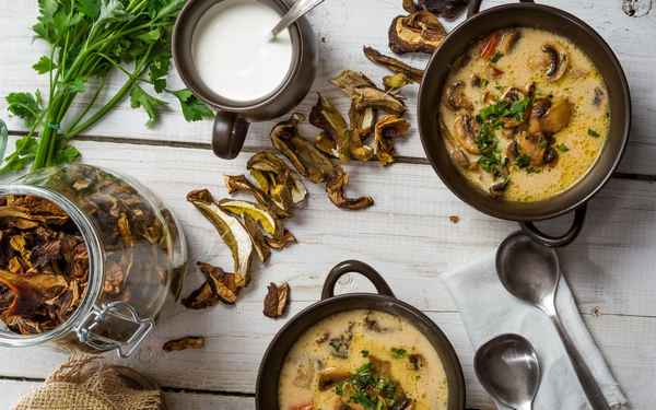 Блюда из сушёных грибов