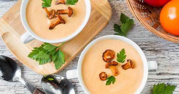 Как готовить крем-суп из лисичек