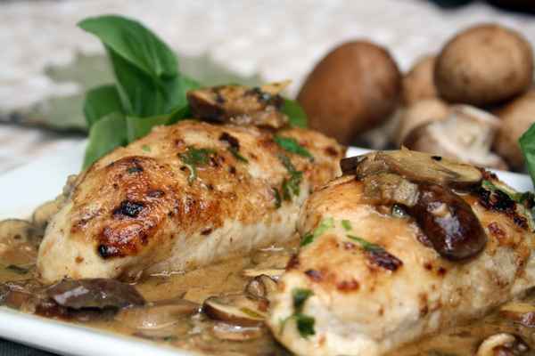 Вкусный рецепт куриной грудки с грибами в духовке