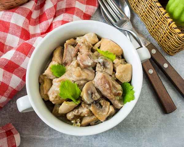 Рецепты блюд из филе индейки с грибами