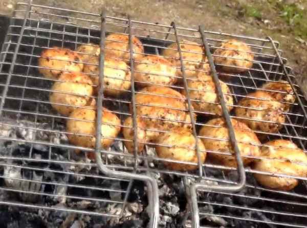 Рецепт вкусных шампиньонов на мангале в маринаде с соевым соусом