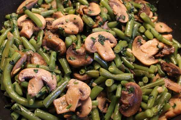 Рецепты вкусной стручковой фасоли с шампиньонами