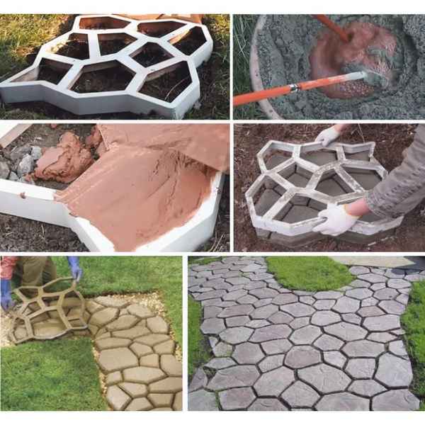 Как сделать форму для садовой дорожки своими руками
