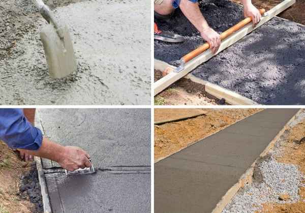 Как сделать садовую дорожку из дренажного бетона своими руками