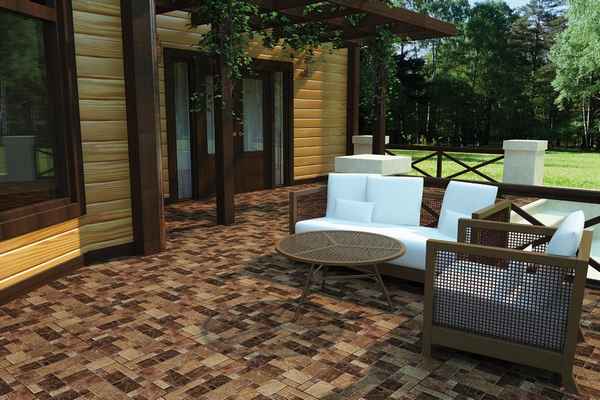 Как выбрать плитку для открытой веранды