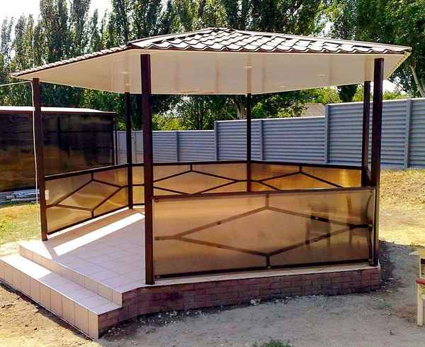 Как сделать беседку из металла своими руками