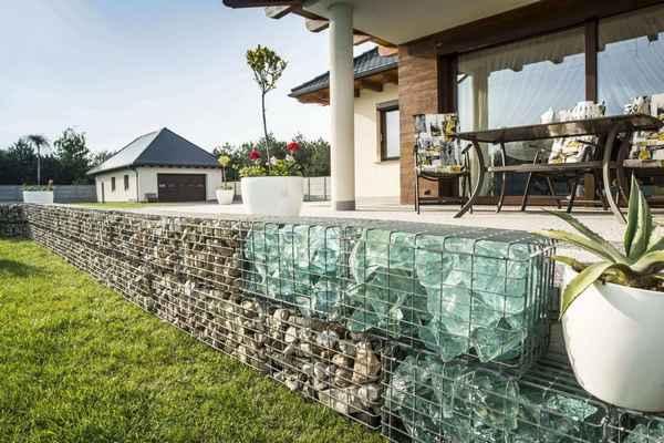 Ландшафтный дизайн из габионов