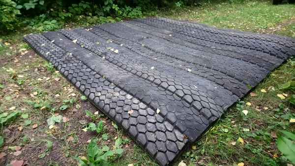 Как сделать садовую дорожку из старых покрышек своими руками