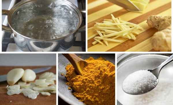 Очищение лёгких смесью имбиря с куркумой