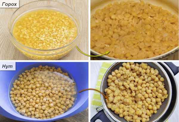 Нут и горох: одно и то же или нет, сравнение