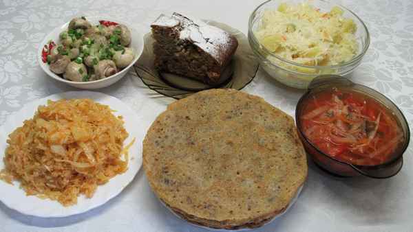 6 постных блюд на каждый день