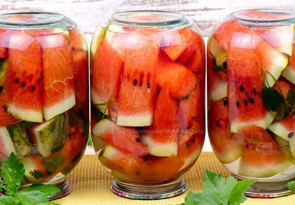 Вкусные рецепты солёных арбузов в банках на зиму