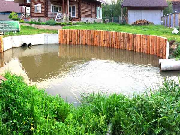 Как сделать дренажный пруд