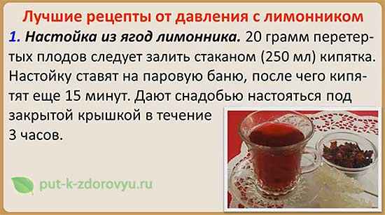 Как лимонник влияет на давление