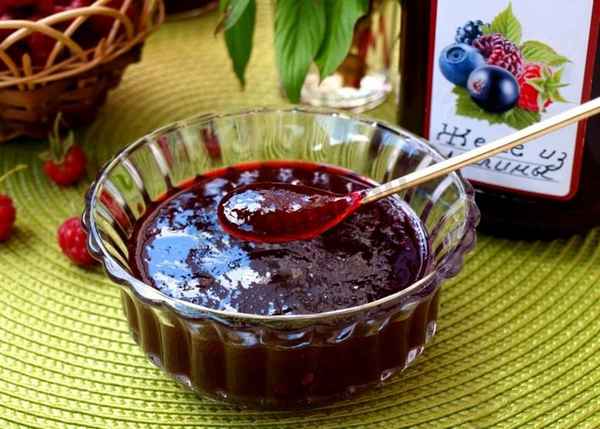 Вкусное желе из малины на зиму