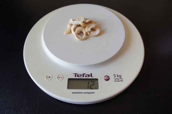 Сколько весит один орех кешью в граммах