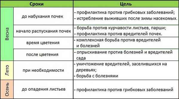 Обработка персика осенью от болезней