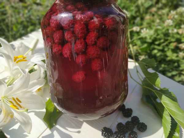 Рецепт компота из шелковицы на зиму