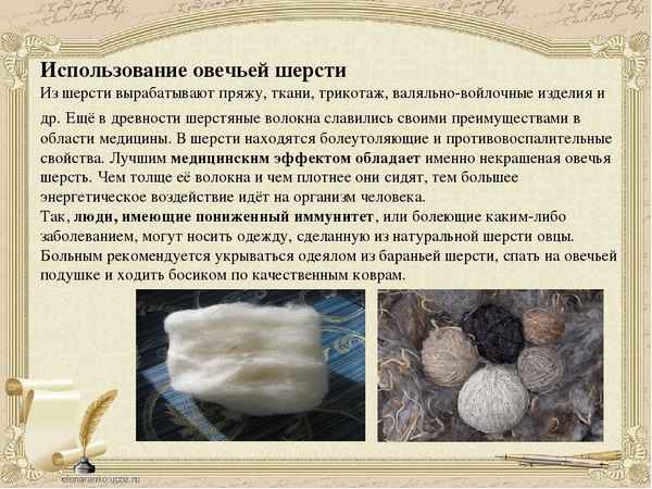Изделия из шерсти овцы: технология, способы производства, полезные свойства