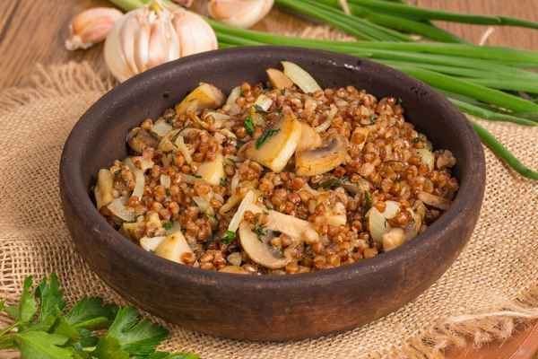Вкусный рецепт гречки с шампиньонами