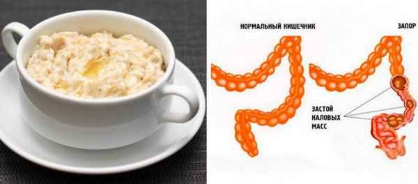 Как действует овсяная каша при запоре у взрослых и детей