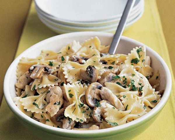 Рецепт вкусной пасты с шампиньонами в сливочном соусе