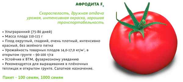 Помидоры «Афродита F1»: описание, агротехника выращивания