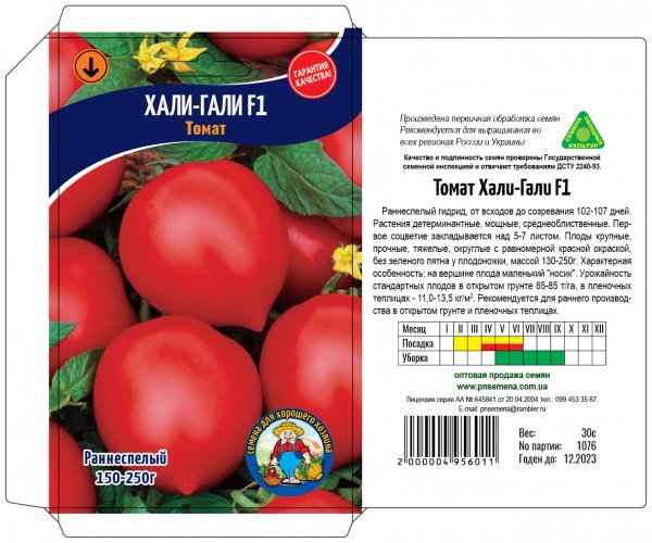 Помидоры «Хали-Гали»: хаpaктеристика, особенности выращивания
