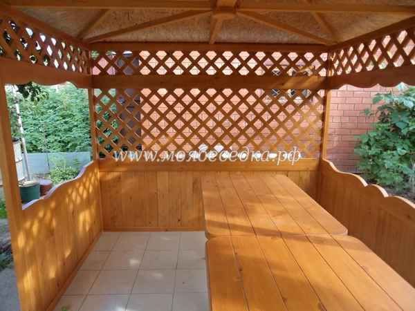 Как и чем лучше обшить беседку внутри и снаружи