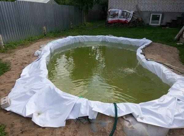 Как сделать пруд из баннера своими руками