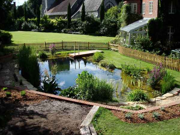 Как сделать естественный пруд на участке