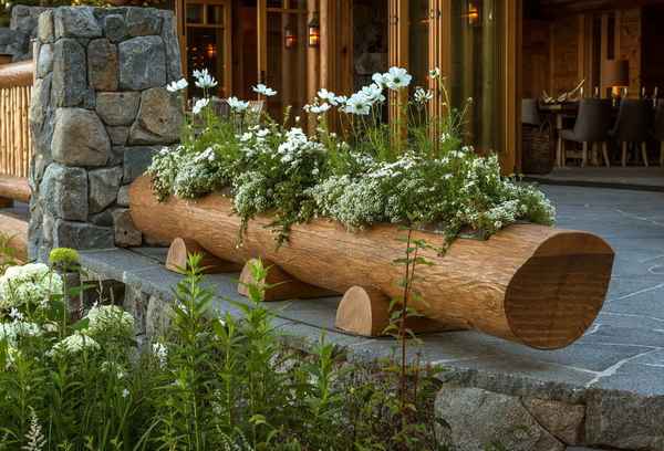 Как использовать брёвна в ландшафтном дизайне