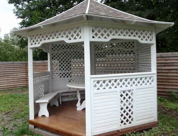 Как покрасить беседку из дерева, выбор краски и цвета