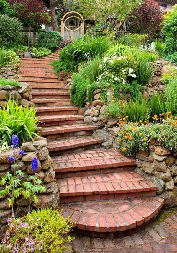 Ландшафтный дизайн лестниц и ступенек