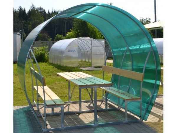 Как сделать беседку из профильной трубы