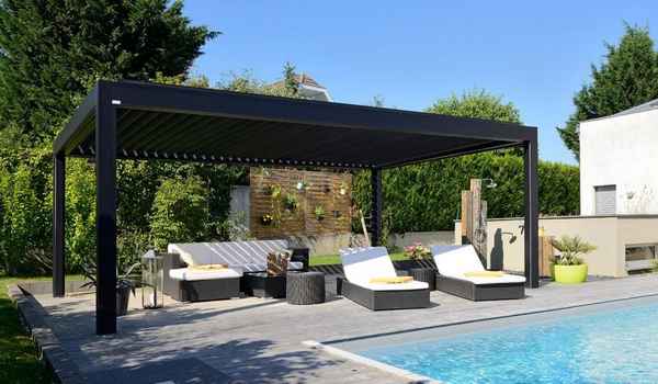 Правила оформления беседки в стиле хай-тек