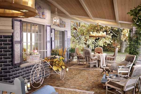 Как оформить веранду в стиле французского прованса