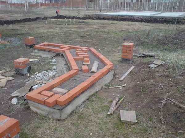 Как построить фундамент для беседки с мангалом