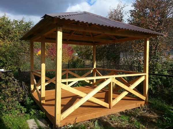 Как построить беседку из дерева 4х4