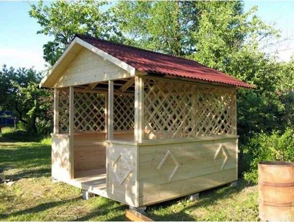 Изготовление беседок из дерева своими руками