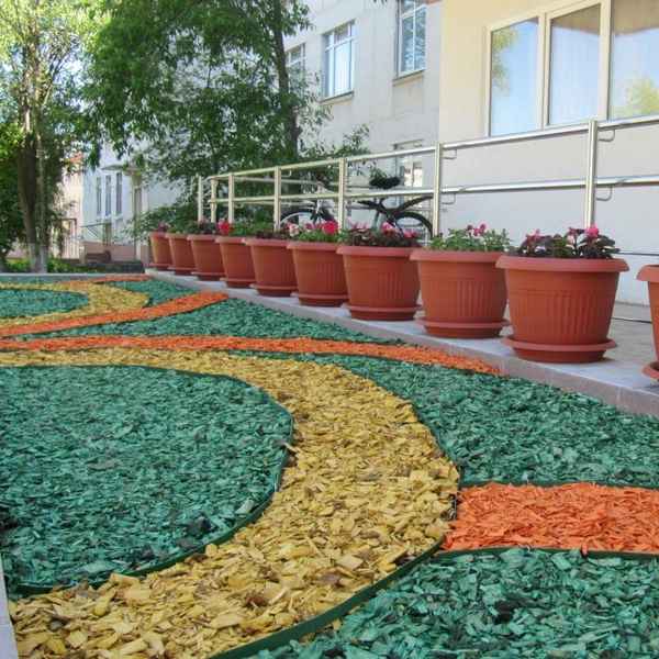 Применение декоративной щепы в ландшафтном дизайне