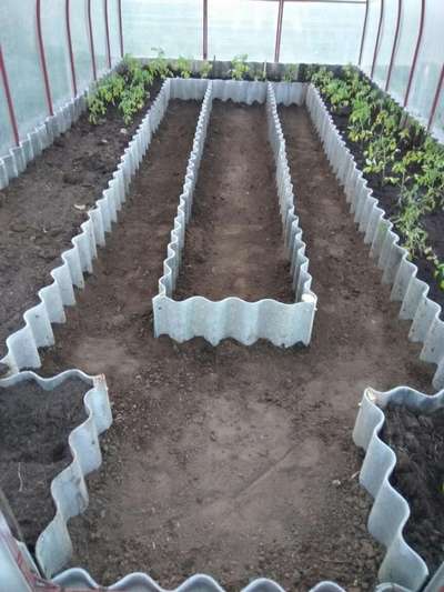 Как сделать грядки в теплице 3 на 6?