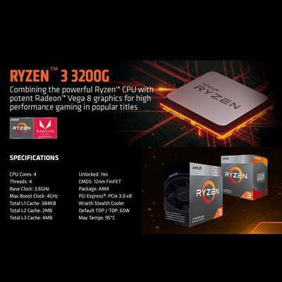 Новый процессор AMD Ryzen™ с графикой Radeon™ Vega