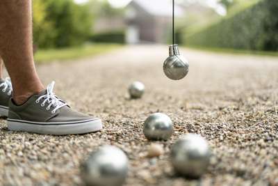 НАБОР ДЛЯ ЛЮБИТЕЛЬСКОЙ ИГРЫ В ПЕТАНК, 3 ШАРА ГЛАДКИЕ 100  KOODZA - купить в интернет-магазине