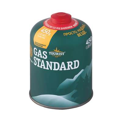 Баллон GAS STANDARD 450 г TOURIST - Снаряжение для лагеря Походы, кемпинг -...
