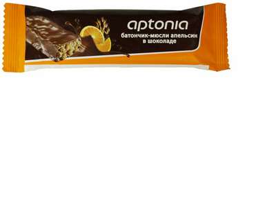 Батончик глазированный в шоколаде со вкусом апельсина APTONIA - купить в интернет-магазине
